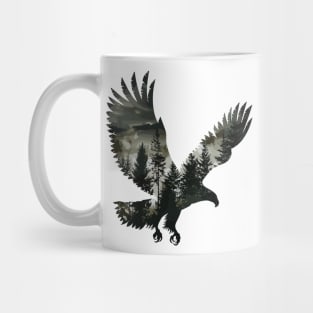 Majestic Forest Nature Eagle Silhouette Mug